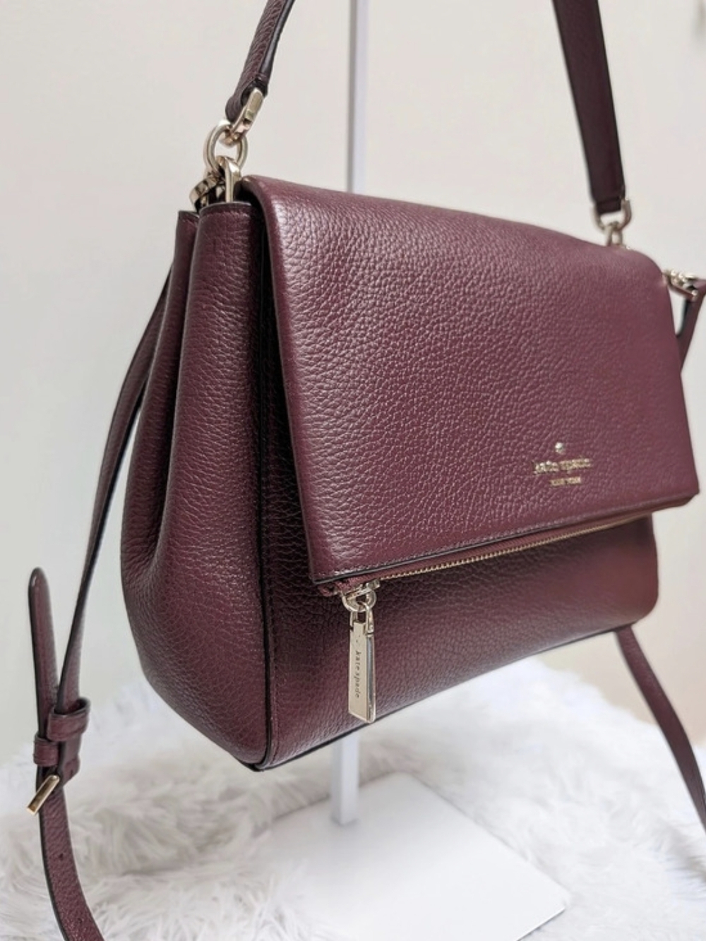 Kate Spade Leila Medium Flap Shoulder Bag – Genuine Leather - Picture 8 of 16